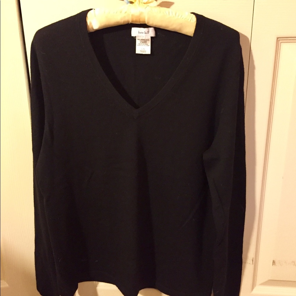 Merino wool Kate Hill V neck sweater